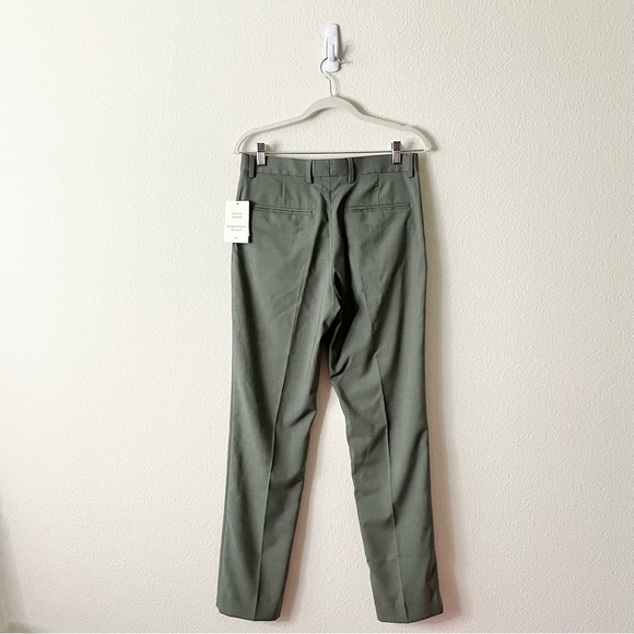 SOLD NWT H&M Slim Fit Suit Pants in Grey Green Size 30R - Picture 4 of 10